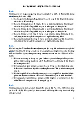 Bài Tập Phần 3 - Thị Trường và Phúc Lợi  môn Kinh tế vi mô | Trường Đại học Kinh Tế Quốc Dân