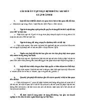 Câu Hỏi Ôn Tập Nhận Định Đúng Sai Môn Luật đất đai | Trường Đại học Luật Hà Nội