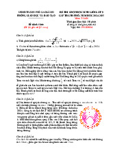 Đề chọn học sinh giỏi Toán 9 năm 2024 – 2025 phòng GD&ĐT Cao Lãnh – Đồng Tháp