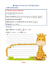 Bài Tập Toán 7 Tính Chất Của Dãy Tỉ Số Bằng Nhau Có Lời Giải