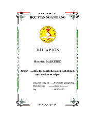 Đề xuất Chiến lược marketing mục tiêu cho khách sạn Grand Hotel Saigon | Bài tập môn Marketing dịch vụ