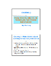 Bài giảng Chương 3 - Phân tích tín hiệu và hệ thống liên tục môn Tín hiệu và hệ thống | Học viện Công Nghệ Bưu Chính Viễn Thông