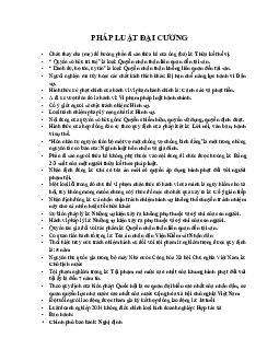 Tài liệu môn Pháp luật đại cương | Đại học Quảng Nam