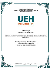 Tiểu luận - Vấn đề tránh thuế doanh nghiệp MNCs môn Tài chính công | Đại học Kinh tế Thành phố Hồ Chí Minh