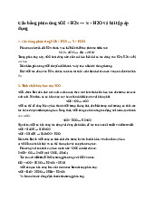 Cân bằng phản ứng SO2 + H2S → S + H2O và bài tập áp dụng - Hóa học 12