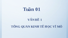Bài giảng slide kinh tế vĩ mô | Trường Đại học Luật, Đại học Huế