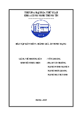 BÀI TẬP LỚN - ĐÁNH GIÁ AN NINH MẠNG