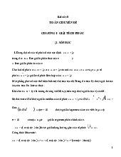 Bài soạn Toán Chuyên đề: Số phức và ứng dụng trong Giải tích Phức | Học viện Kỹ thuận Quân sự