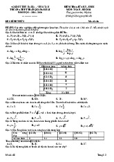Đề giữa kỳ 2 Toán 11 năm 2024 – 2025 trường THPT Trần Quang Khải – BR VT có đáp án