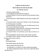 Đề cương ôn tập kết thúc học phần môn Tư tưởng Hồ Chí Minh–Trường Đại học Kinh tế quốc dân