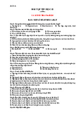 Câu Hỏi Trắc Nghiệm Tin Học 12 - Tin học 12