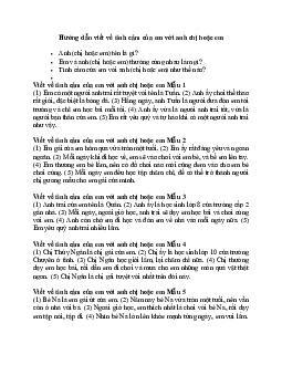 Viết về tình cảm của em với anh, chị hoặc em của em lớp 2 | Tập làm văn lớp 2 | Chân trời sáng tạo