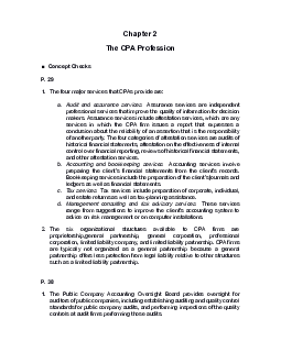 Chapter 2: The CPA Profession