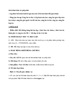 Bài 7: Thứ tự thực hiện phép tính | Bài giảng Toán 6 | Kết nối tri thức