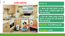Giáo án điện tử Khoa học tự nhiên 6 bài 49 Kết nối tri thức : Năng lượng hao phí