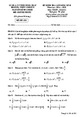Đề giữa kì 2 Toán 12 năm 2024 – 2025 trường chuyên Nguyễn Đình Chiểu – Đồng Tháp có đáp án