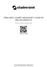 Tổng hợp lý thuyết và một số mẹo khi làm bài thi môn Toán kinh tế | Học viện Ngân hàng