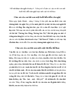Văn mẫu lớp 6: Cảm xúc khi xem một buổi biểu diễn văn nghệ hoặc một cuộc thi thể thao | Cánh diều