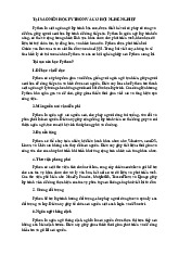 Python và cơ hội nghề nghiệp – Tài liệu môn Lập trình PYTHON và ứng dụng | Đại học Đồng Tháp