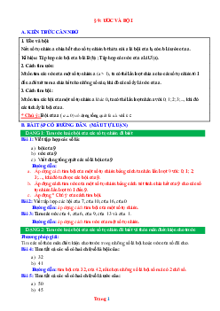 Phương pháp giải Bài 9: Ước và bội Toán 6 Chân trời sáng tạo
