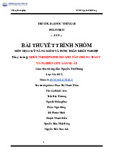 Bài thuyết trình nhóm Khởi nghiệp kinh doanh tất chống tia UV và nghiên cứu sản xuất môn Khởi nghiệp | Trường Đại học Thủy Lợi