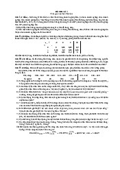Đề thi kết thúc học phần Toán kinh tế 2 | Học Viện Ngân hàng