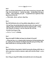 Trắc nghiệm môn tư tưởng Hồ Chí Minh | Trường Đại học Kinh tế Thành phố Hồ Chí Minh