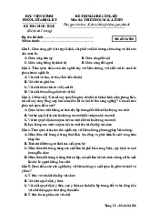 Đề thi mẫu trắc nghiệm môn Triết học Mác-Lênin - Học Viện Kỹ Thuật Mật Mã
