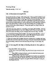 Tài liệu và kiến thức cần thiết môn Tư tưởng Hồ Chí Minh  | Trường Đại học Khoa học Tự nhiên, Đại học Quốc gia Thành phố Hồ Chí Minh