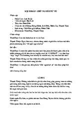 Kịch bản Chữ người tử tù - Ngữ Văn 10