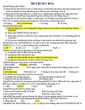 Đề thi số 2 hóa học | Đại học Y dược Cần Thơ