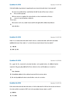 Reading 49 Portfolio Risk and Return Part I