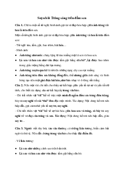 Trăng sáng trên đầm sen | Soạn văn 11 Chân trời sáng tạo