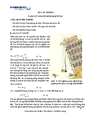 Lý thuyết Bài 2: Khảo sát chuyển động rơi tự do - Lý sinh y học | Trường Đại học Phenika