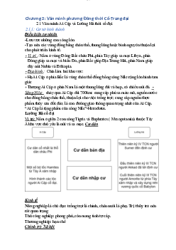 Chương 2: Văn minh phương Đông thời Cổ-Trung đại | Đại học Sư Phạm Hà Nội