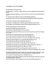 56 Câu Hỏi Tự Luận và Đáp Án  môn Tư tưởng Hồ Chí Minh | Trường đại học Mở Hà Nội