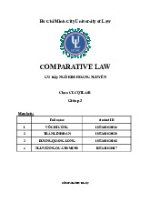 Compare the anti-corruption laws between South Korea and Vietnam - The regulationson bribery and accepting bribes | Bài báo cáo học phần Comparative Law | Đại học Luật Thành phố Hồ Chí Minh