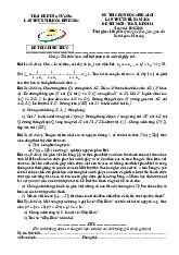 Đề thi chọn học sinh giỏi Toán 11 Trại hè Hùng Vương lần thứ 18 năm 2024
