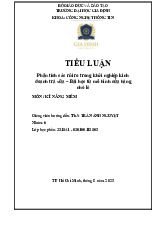 Tiểu luận Phân tích các rủi ro trong khởi nghiệp kinh doanh trà sữa | Môn Kĩ năng mềm - Đại học Gia Định