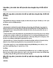 Lập dàn ý cho bài văn kể lại một câu chuyện lớp 4 Kết nối tri thức