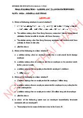 Labor Law Legal Review_ Vietnamese Legal System Final Exam (Laws 101) | Học viện Tòa án