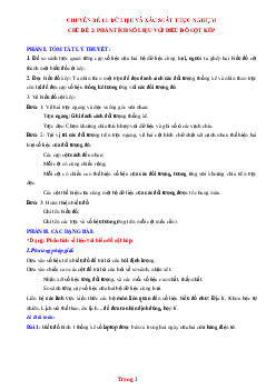 Các dạng bài tập phân tích số liệu với biểu đồ cột kép Toán 6