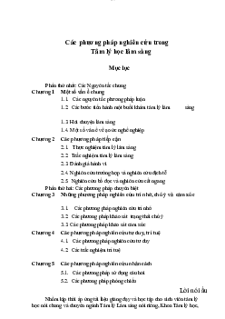 Các Phương pháp nghiên cứu trong Tâm lý học | Đại học Sư Phạm Hà Nội