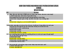 Đáp án tham khảo Đề thi Môn Chính sách công | Đại học Kinh Tế Quốc Dân