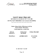 Tài liệu thuyết minh tổng hợp . KHU TOÀ THÁP THIÊN NIÊN KỈ HÀ TÂY (HATAY MILLENIUM)