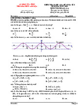 Đề thi giữa học kì 1 Toán 11 năm 2025 – 2026 trường THPT Can Lộc – Hà Tĩnh