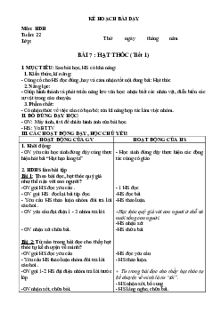 Giáo án buổi chiều môn Tiếng Việt 2 sách Kết nối tri thức với cuộc sống (Cả năm) | Tuần 22