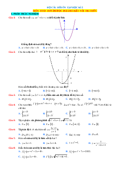 Bộ câu hỏi ôn tập Toán 10 Kết nối tri thức học kỳ 2