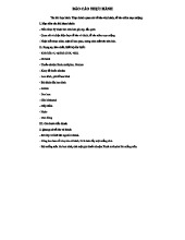 BÁO CÁO THỰC HÀNH 2: Quan sát tế bào vảy hành và niêm mạc miệng