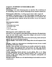 Overview: Mibi Midterm Notes on Microbial Life | Môn Microbiology - Trường Đại học Quốc tế, Đại học Quốc gia Thành phố Hồ Chí Minh